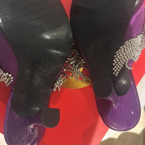 Zara rhinestone open toe heels - Picture 6 of 6